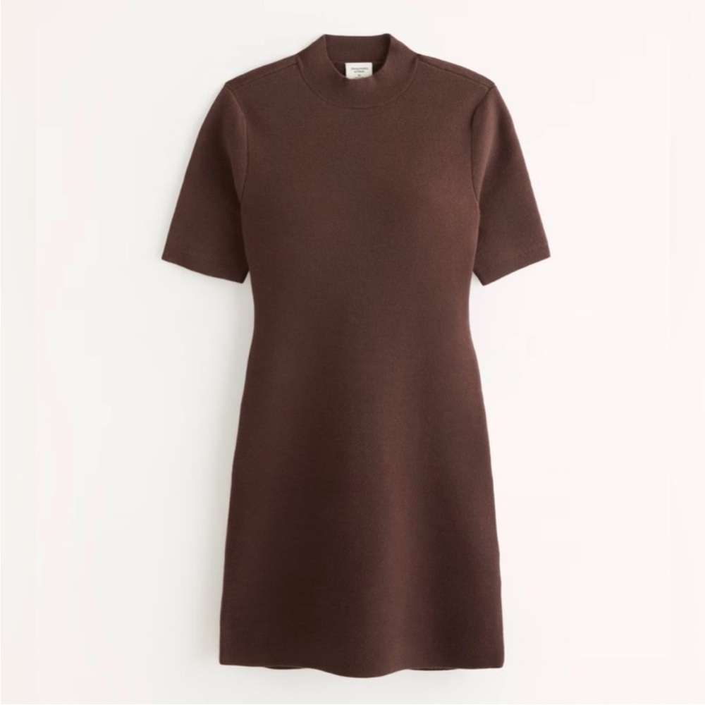 Abercrombie Mock Neck Knit Mini Sweater Dress